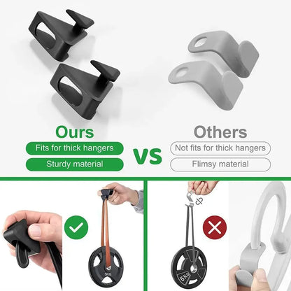 Multi-Function Plastic Stackable Clothing Hanger Hooks