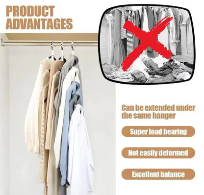 Multi-Function Plastic Stackable Clothing Hanger Hooks