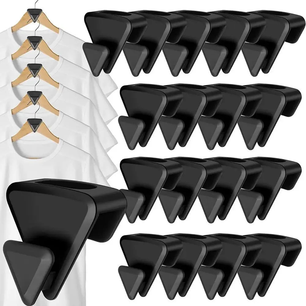 Multi-Function Plastic Stackable Clothing Hanger Hooks